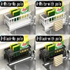 Plastic Sink Drain Rack Kitchen Bathroom Self-draining Sink Shelf Soap Sponge Holder Dishcloth Towel Rack Filter Basket 3