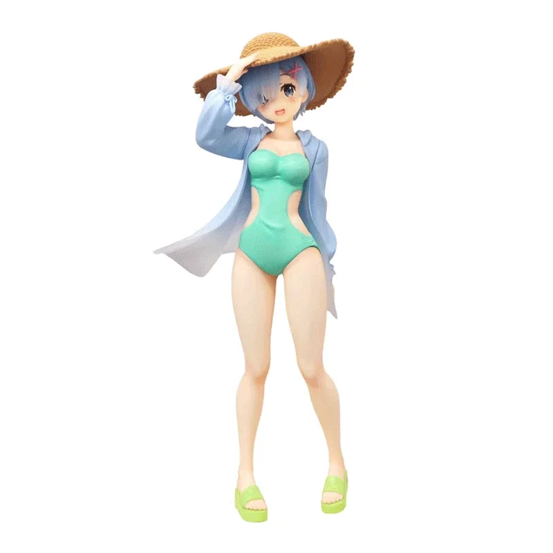 

Genuine Re:Life in A Different World From Zero Rem New Product Summer Journey Action Figures Anime Model Collectible Boys Toys