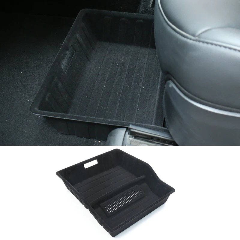 Maxetodo Organizzatore Sotto Sedile Per Tesla Model Y | 2PCS Scatola Portaoggetti In TPE Impermeabile - Foto 12