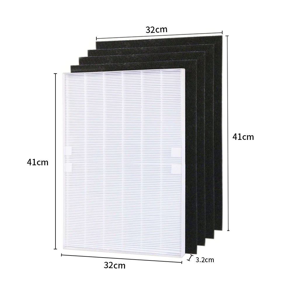 Air Purifier Parts Carbon pre-filters and 1 piece Main HEPA filter for Winix 115115 5300 5500 6300