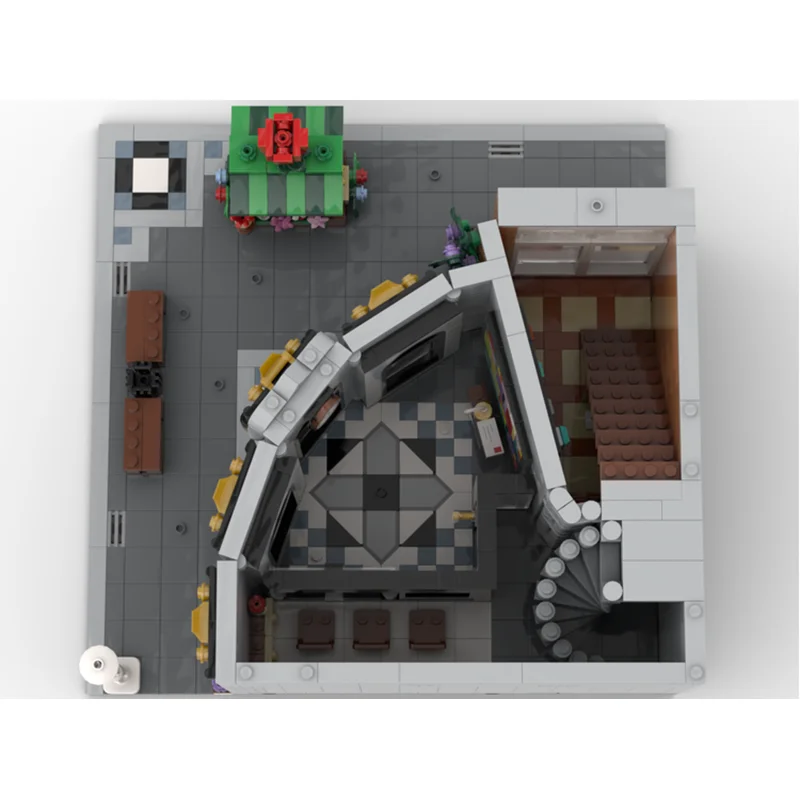 MOC 버치 뱅크 모듈러 스트리트 뷰 빌딩 블록, DIY 빌딩 브릭, 어린이 장난감, 크리스마스 선물, 2781 개