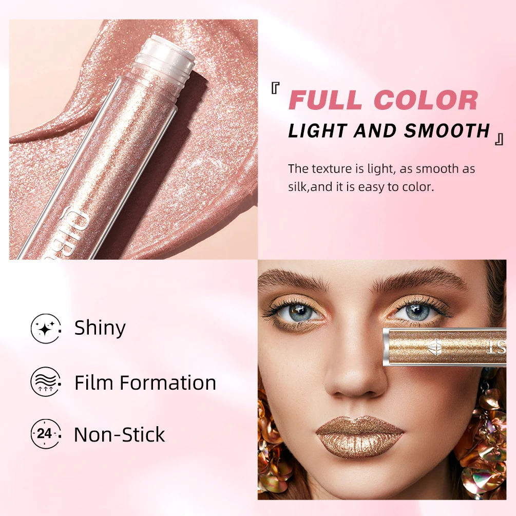 Lip Makeup Lip Tint Lip Gloss Lip Lacquer Lip Glaze Diamond Liquid 6 Colors Moisturizing Long-Lasting Waterproof Cosmetics