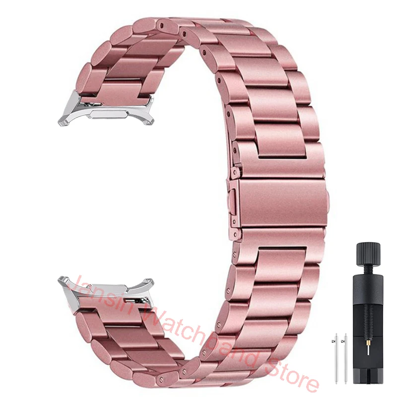 Luxury Stainless Steel Watch Strap - No Gap Metal Band Bracelet