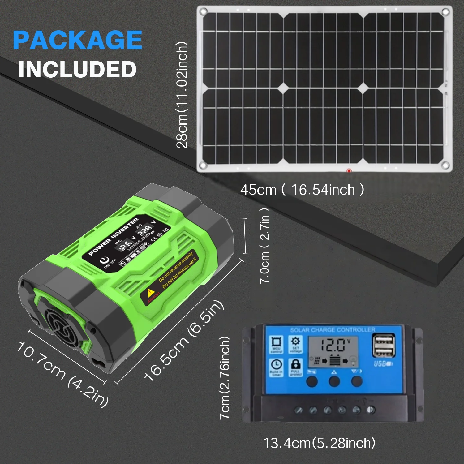 Kit Sistema Solare 8000W 12V a AC 220V/110V con Inverter, Pannello Solare 600W e Regolatore 100A, Adatto per Ricaricare Camper, Auto, Laptop - immagine 5