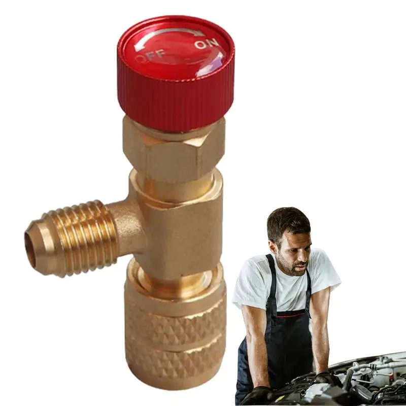 Valvola Di Riempimento Del Condizionatore D'Aria Valvola A Sfera Del Refrigerante Controllo Valvole Di Ricarica R22 A R410A Valvola A Sfera Adattatore