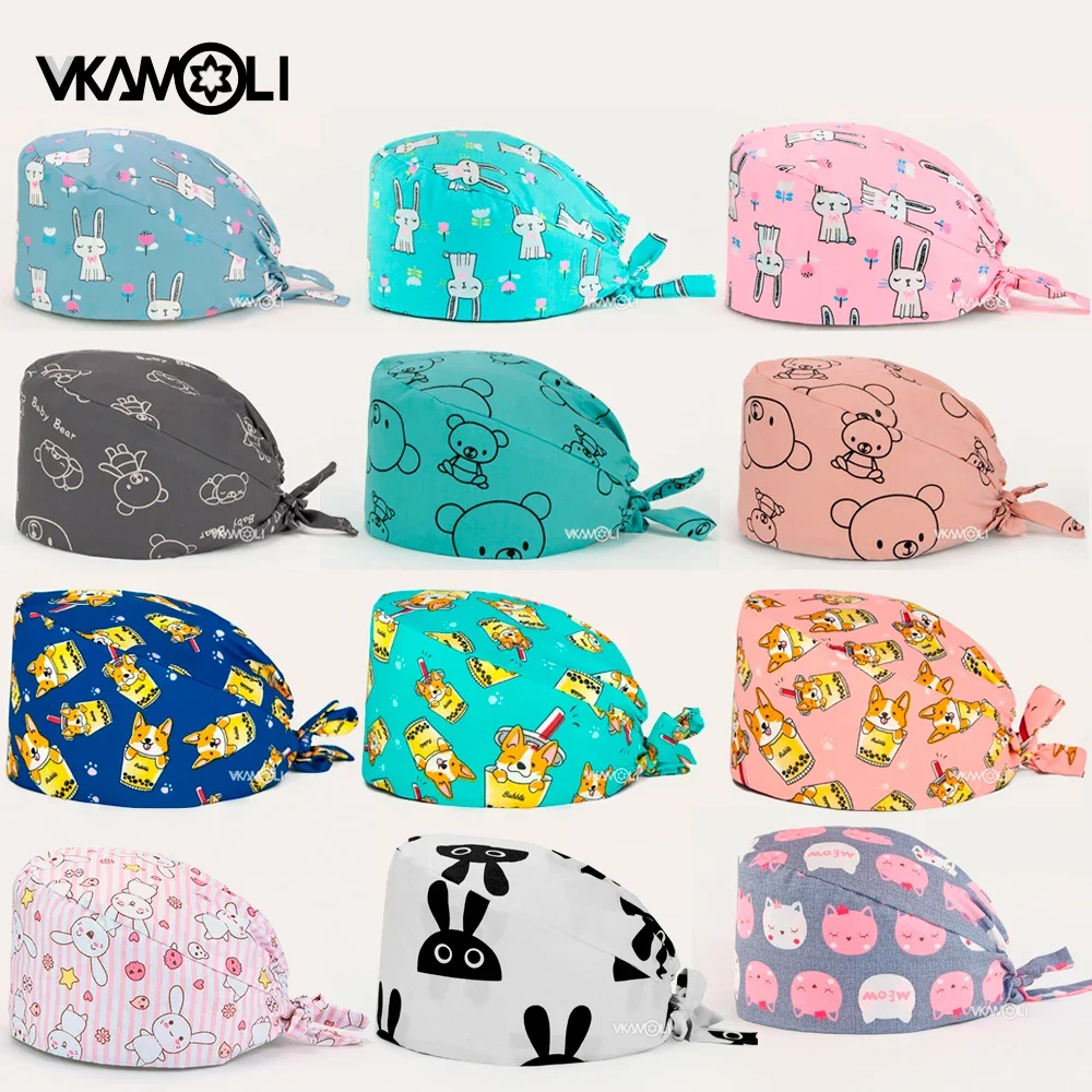 Cappellino Infermiera Topolino Giallo In Cotone - Per Medico, Veterinario, ODP