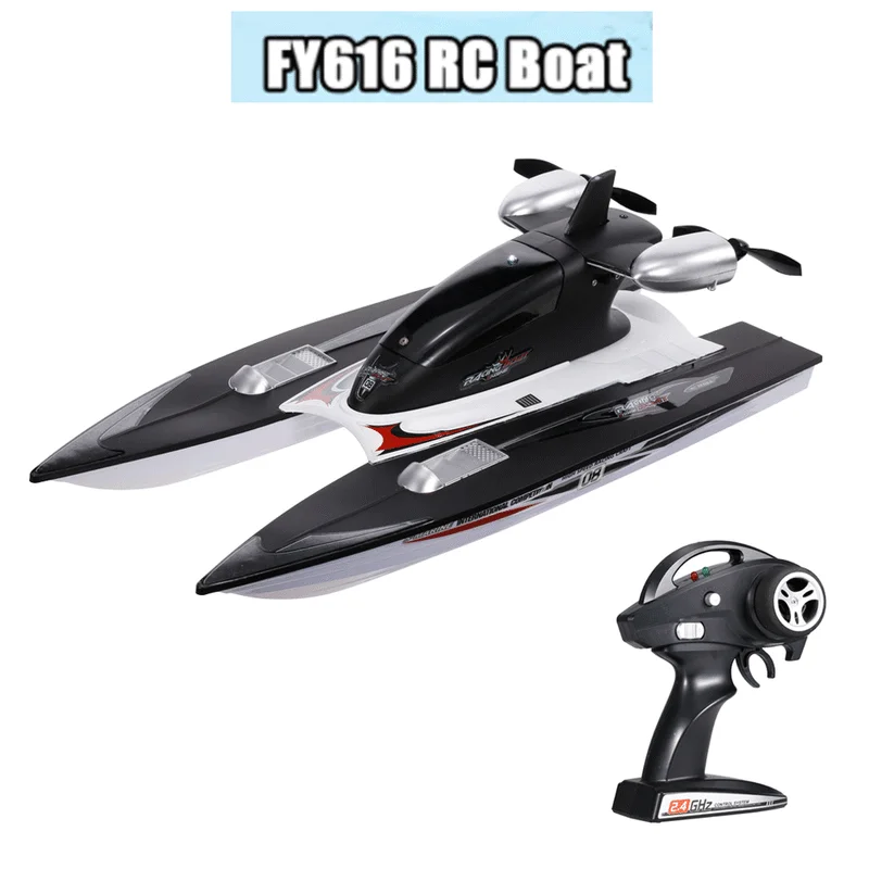 

2.4ghz Rc Speedboat Fy616 Rc Boat 35km/h High Speed Rc Racing Boat Velocity Remote Control Boat Toy For Kids And Adults