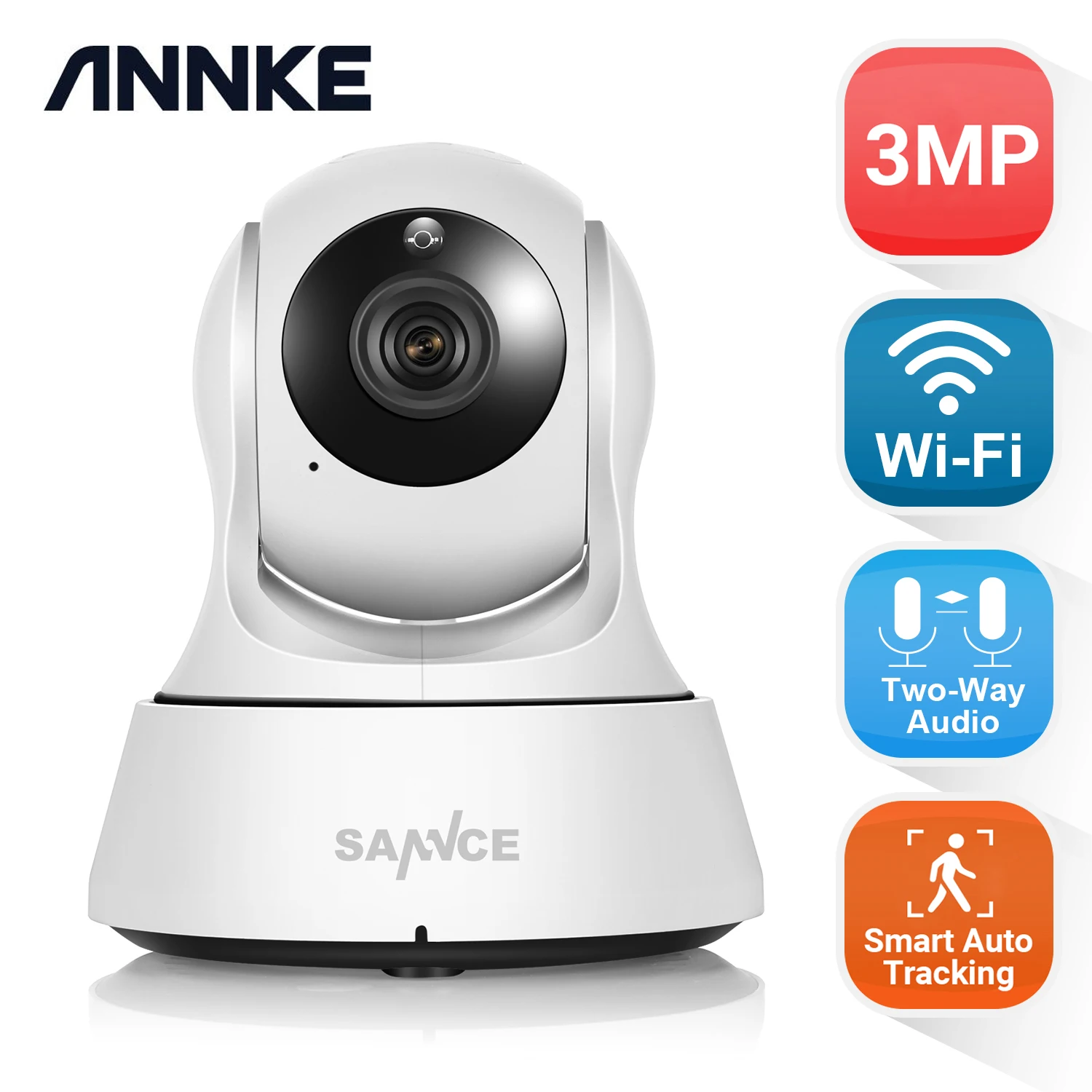 SANNCE 3mp WLAN Caméra De Surveillance 5mp NVR radio vidéo surveillance IP caméras App 