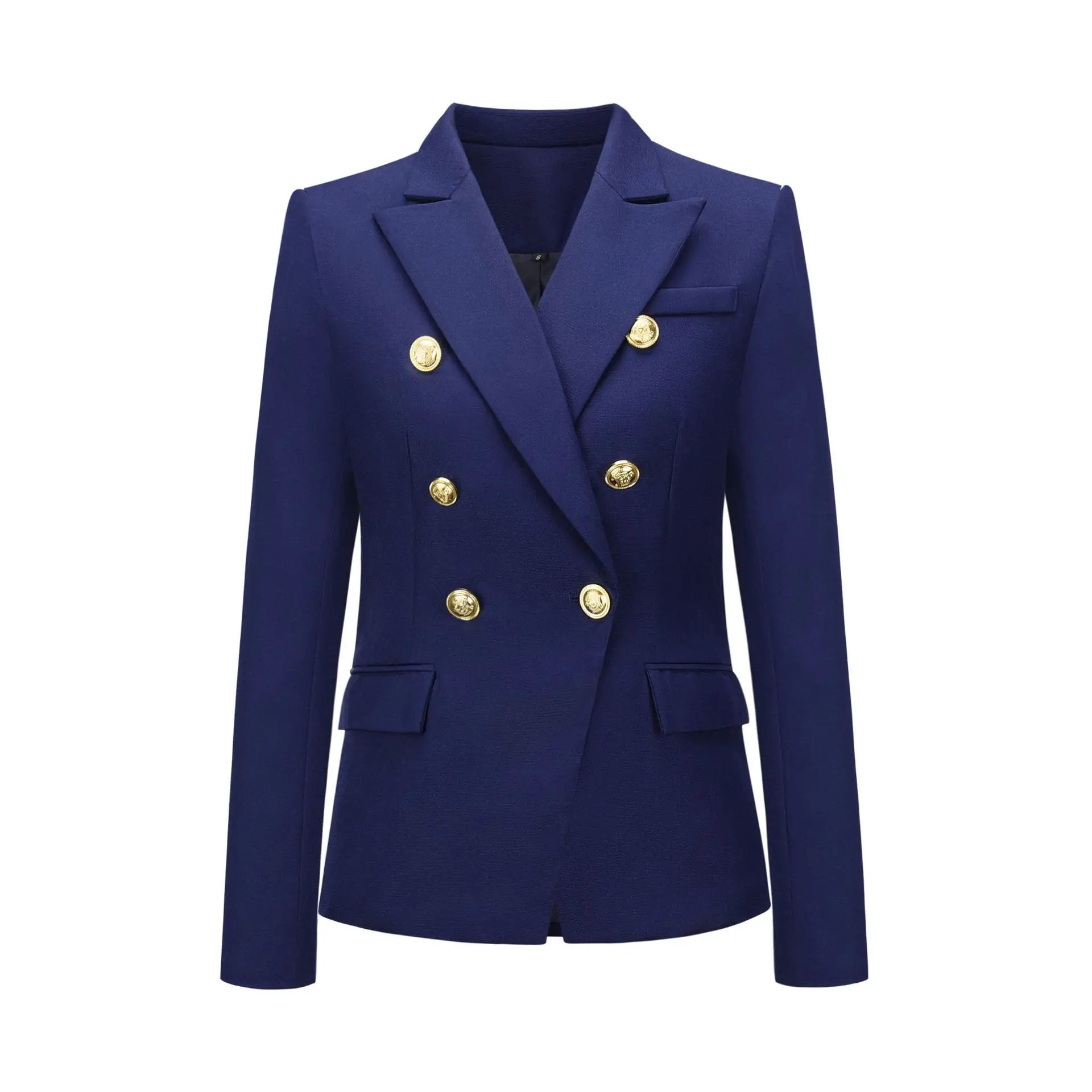 Tesco Women Casual Long Sleeve Blazer Double Breasted Jacket Solid A Single Suit Top For Professional Females ropa de mujer