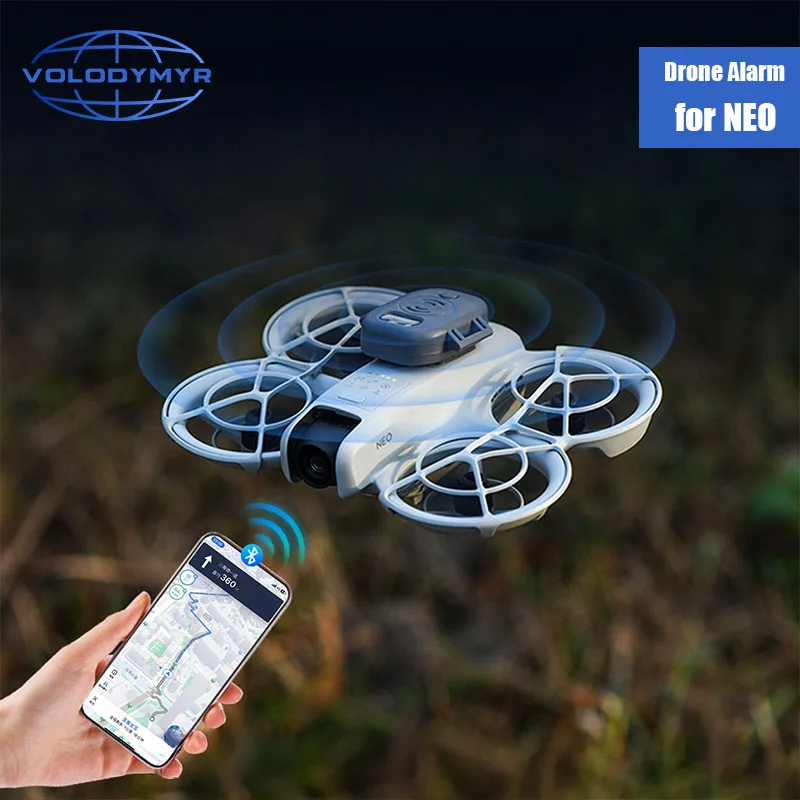 Alarme Tracker pour DJI NEO Drone - localisateur GPS 120dB avec LED lumineuse, lot de 3 pièces