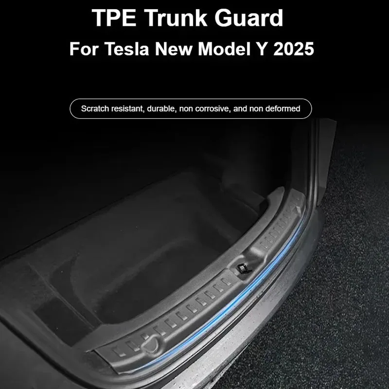 For Tesla Model Y Juniper 2025 Trunk Guards TPE Rear Trunk Door Sill Protector C