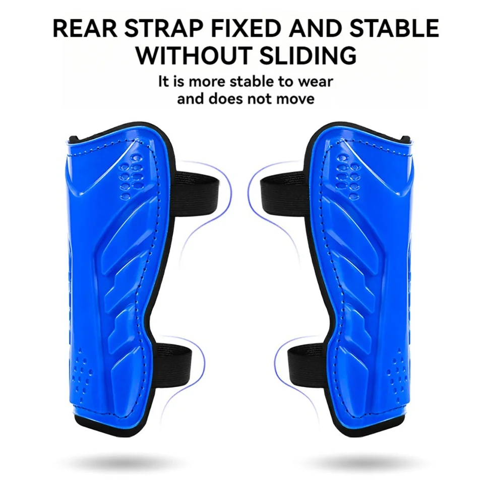 Football Strap Protection Gear GOBYGO Elastic Binding Training Professional Kid Soccer Shin Guard Board Adult Knee Leg Support soccer shin guards,shin guard pads