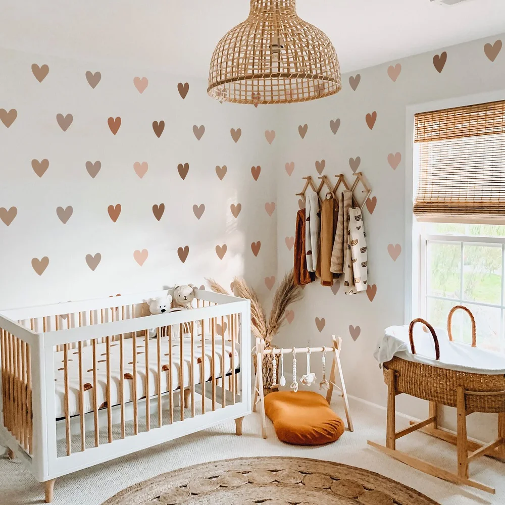 Boho Hearts Creative Wall Sticker For Children Baby Girls Boys Room