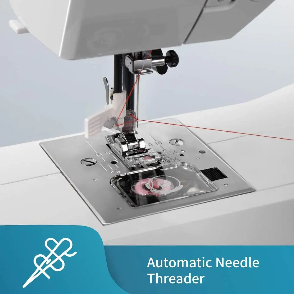 Sewing Machine Computerized and Quilting 200 Built-in Stitches LCD Display Z6 Automatic Needle Threader Twin Needle Purple