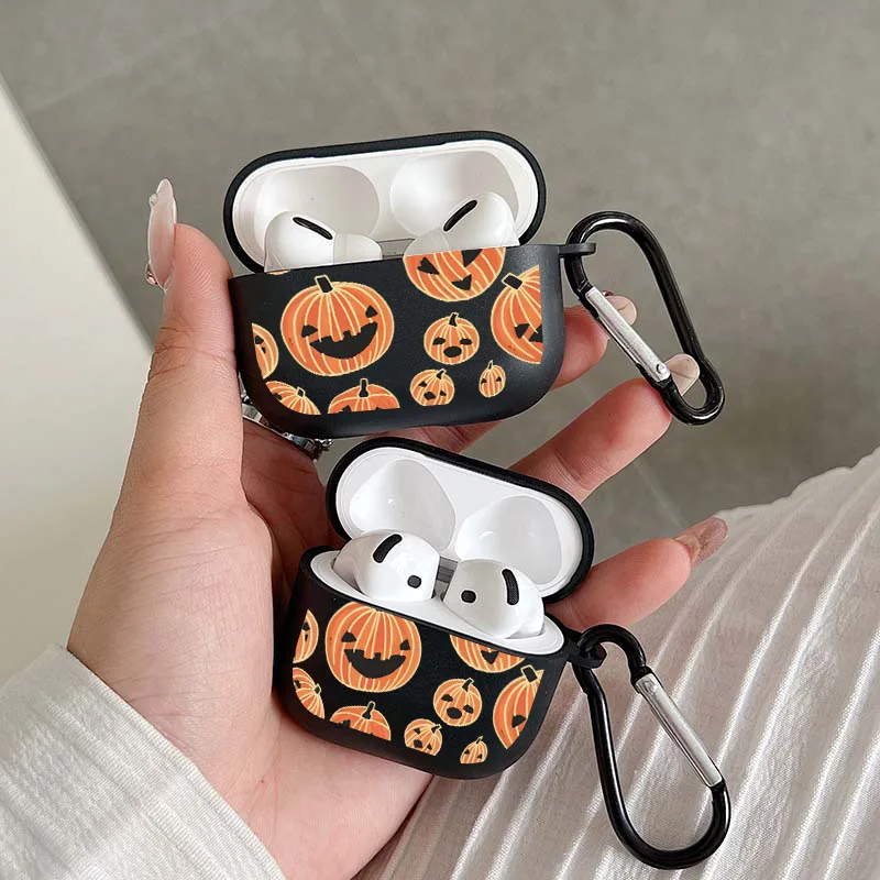 Pumpkin Pattern AirPods Case for Teens