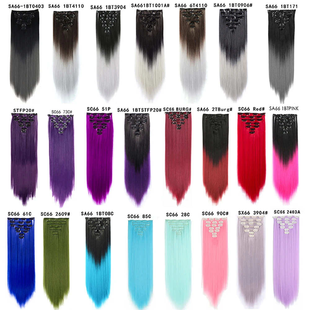16 Clip in Hair Extensions Synthetische Haarverlängerung Lang Gerade Frisur Haarteile Hitzebeständige Faser Schwarz Braun Falsches Haar Für Frauen 16 16 Clip in Hair Extensions Synthetische Haarverlängerung Lang Gerade Frisur Haarteile Hitzebeständige Faser Schwarz Braun Falsches Haar Für Frauen 5