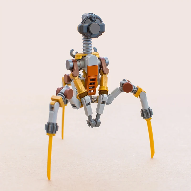 5 in 1 Steampunked Robots Building Block Set Movie Action Figure Bricks Blocks Toy Creative Model Building Children Xmas Gifts