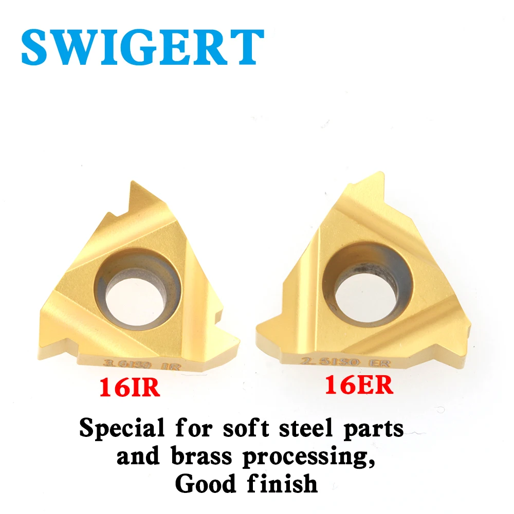 

SWIGERT Genuine High quality threaded blade 16ER/IR 1.0 1.5 2.0 2.5 3.0 AG60 CNC numerical control tool steel parts Good finish
