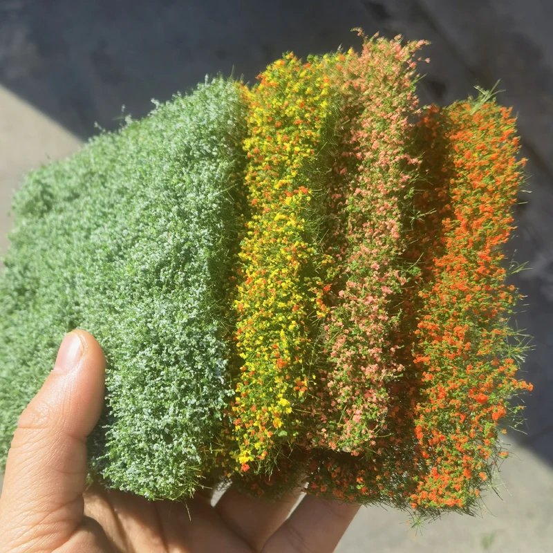 Simulated Tree Model Simulation Model Grass Lawn hand-torn flower Clusters Model building garden decoration diy materials shrub Vegetation shrub strips model,simulated tree model