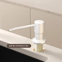 นํากลับมาใช้ใหม่ห้องครัวจานเครื่องจ่ายสบู่เหลวเคาน์เตอร์Built-in Designคอนเทนเนอร์สบู่กดสบู่Liquidพร้อมหลอดขยาย 2