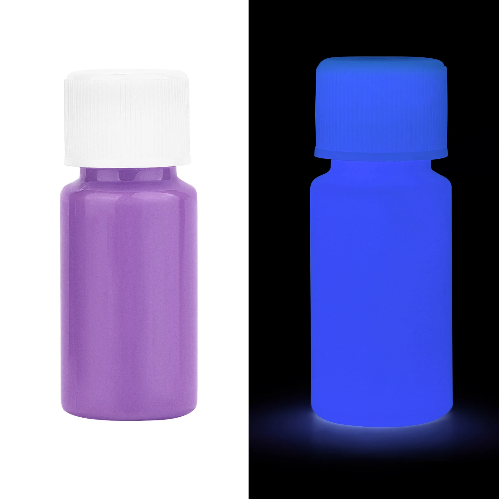Luminous Glow-in-the-Dark Epoxy Resin & Glitter Pigment Kit for DIY Jewelry and Crafting
