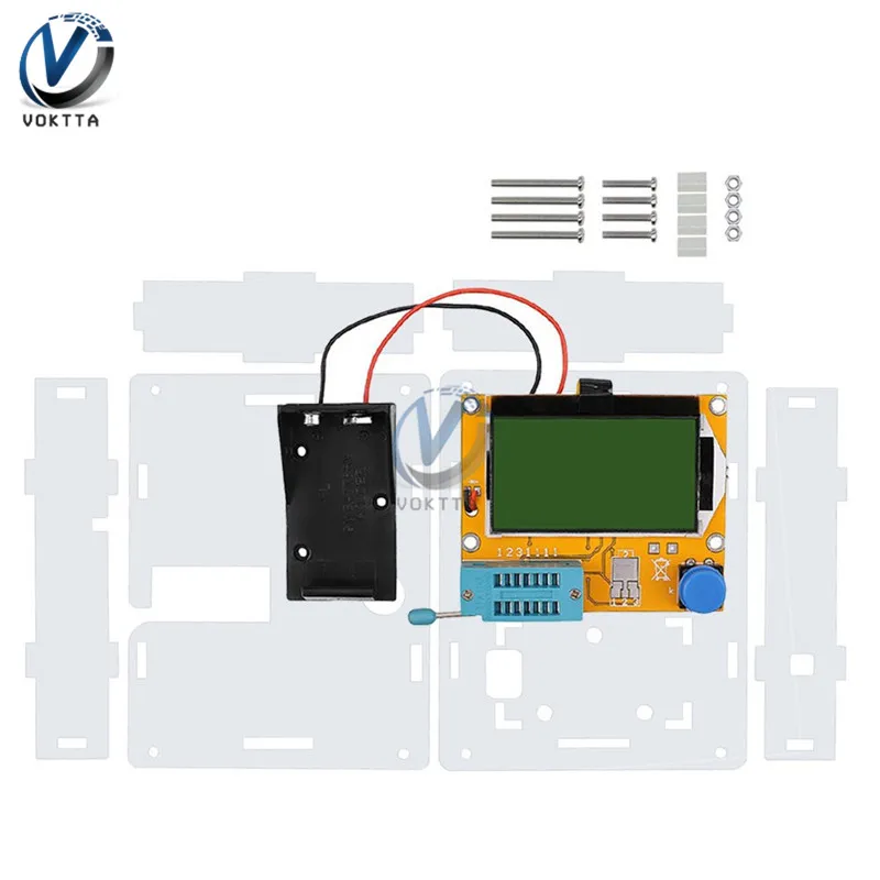 Digital Display Transistor Tester Diode Triode Capacitance Meter LCRPWM Meter Mega328 LCR-T4 GM328A LCD Screen MOS/PNP/NPN