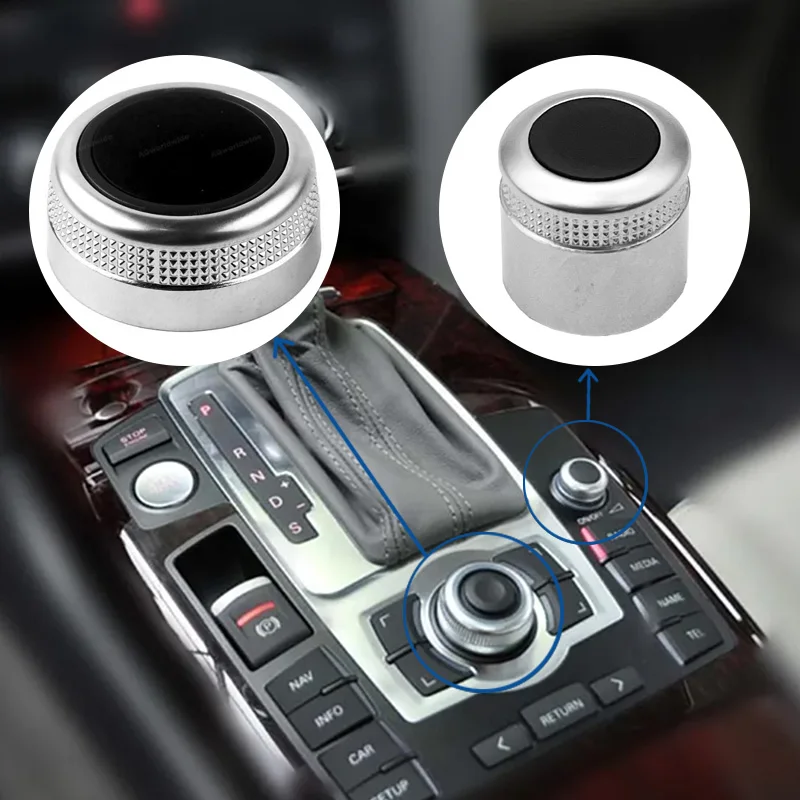 

MMI Multi Media Rotary Knob Main Menu Volume Switch Cover 4F0919069A 4F0919070 For Audi A6 Allroad Quattro C6 A8 Q7 RS6