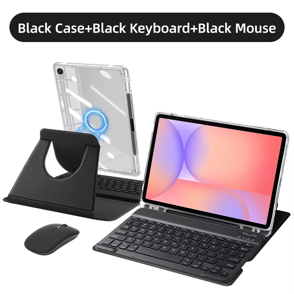Enhanced Wireless Keyboard Case for Tablets - Smart and Sleek Design