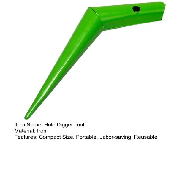 Fém Izzó Ültetvény Szerszám Vaskertészet Lyuk Ásó Dibber Eszköz Kerti Vetőgép Kellékek - Image 5