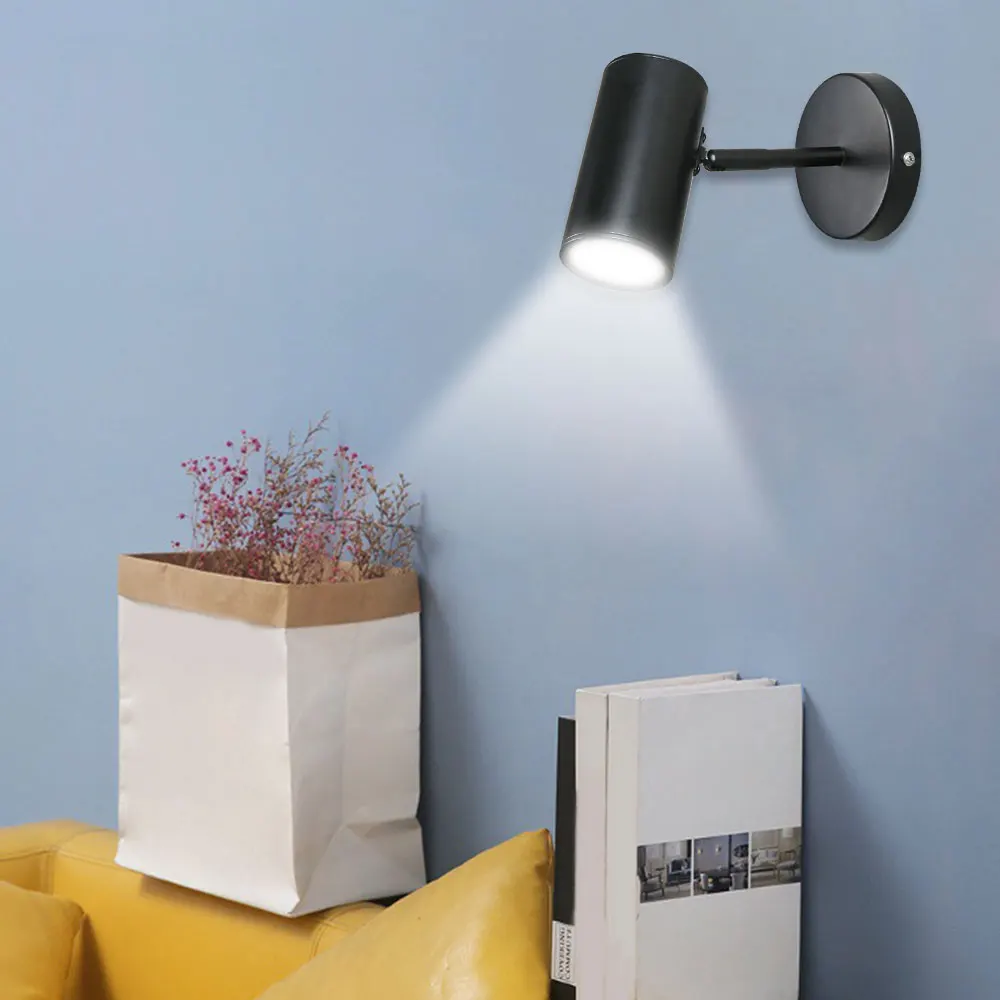 Nordic Modern Wall Lamp Beside Bedroom Adjustable Angle LED Wall Lights Fixtures Living Room Stair Lights Entrance Lighting