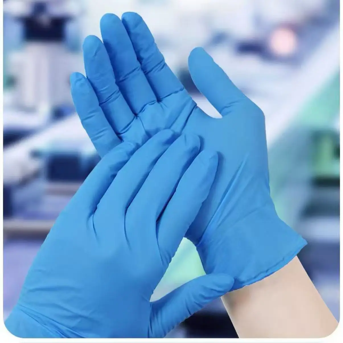 Gants Nitrile Jetables Lot 50/100 pièces ST-S/M/L/XL