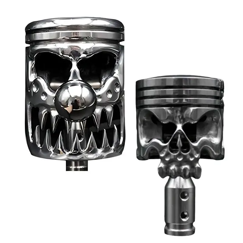 

Shift Knob creative Skull alloy car gear knob Stainless Steel Skull Shape Shifter Stick Fit Most Manual Transmission Vehicles