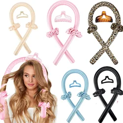 Lazy Hair Curler Hair Rollers Heatless Curling Rod Headband Curls Silk RibbonSleeping Soft Wave Formers No Heat Curls Ribbon