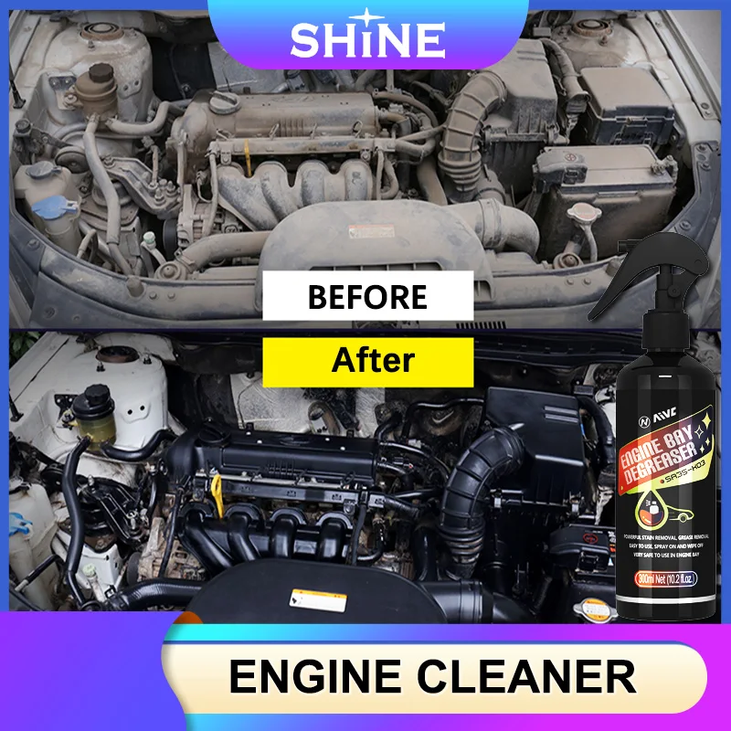 Engine Bay Cleaner Powerful Decontamination Cleaning Product For Engine Compartment Auto Shine Protector And Detailer Car Care