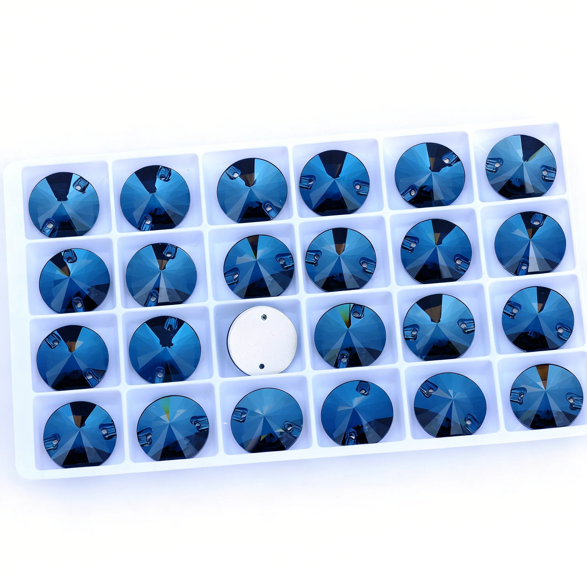 Rivoli Sew-On Rhinestones: Round Crystal Appliques for Wedding Dress & DIY Clothing