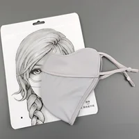 Nouveau modèle de masque facial en soie glacée, protection solaire pour l'été, voile de protection des yeux et des coins des yeux, protection solaire extérieure 4