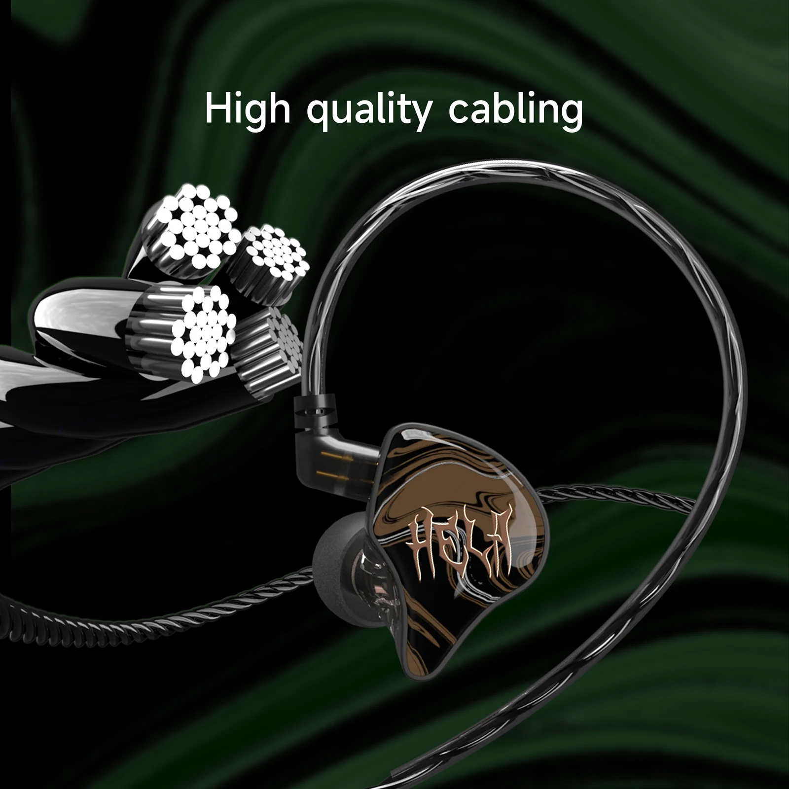 HiBy Hela ̾ HIFI  ̾, IEM , и ̺ ̾, ̽ ̵ Ʈ, 10mm, 1DD, 2 , 0.78mm