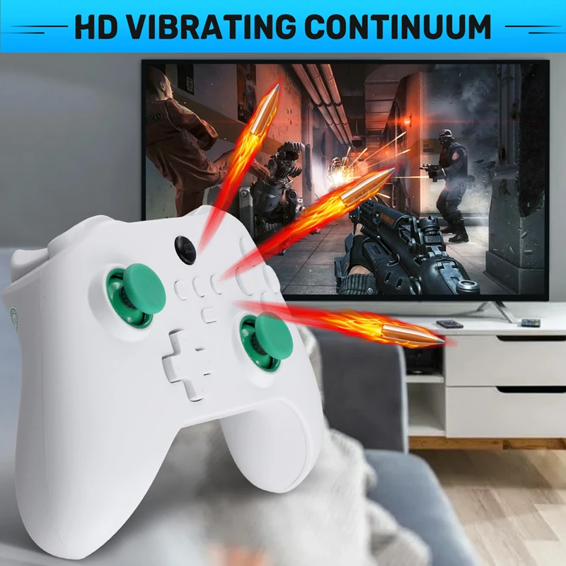 A73E-Z03 무선 게임 패드 홀 크랭크 더블 컷 트리거 키 스위치 용 Somatic 안드로이드 IOS PC 400Mah 휴대용 게임 패드