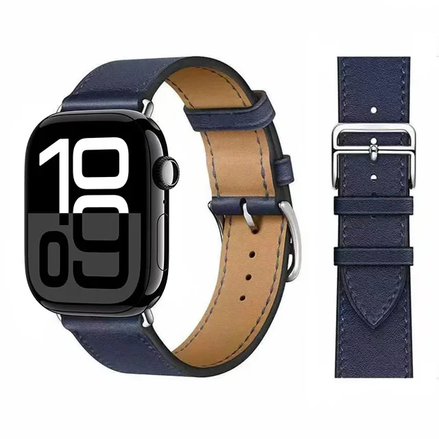 Premium Leather Strap for Apple Watch - Elegant and Durable Bracelet Correa