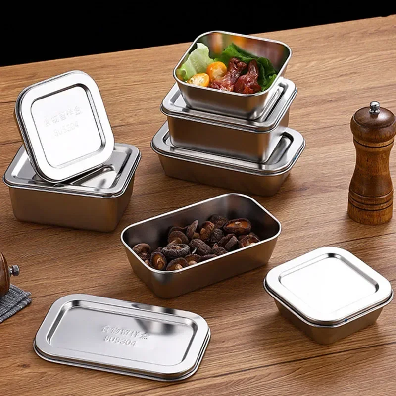Scatola Porta Spezie In Acciaio Inossidabile 304 Da Cucina - 6 Scomparti Da 450ml Ciascuno, Contenitore Per Condimenti Con Coperchio, 45.5x15x9cm