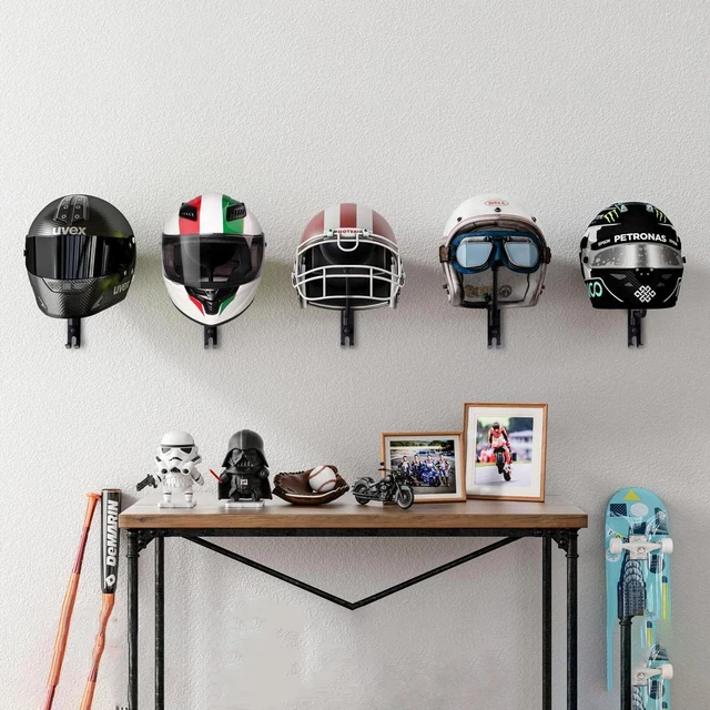 Garage Motorcycle Helmet Shelves Motorcycle Helmet Wall Mounts
