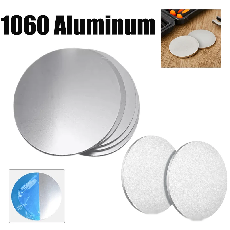 1 Stück Aluminium-Scheibenmaschinen-Schneidrahmen mit runder Aluminiumplatte DIY Metall 1060 Durchmesser 50mm 80mm 120mm