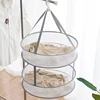 Foldable double-layer clothesline socks sweater socks artifact clothesline flat mesh bag clothesline drying net 1PC 1