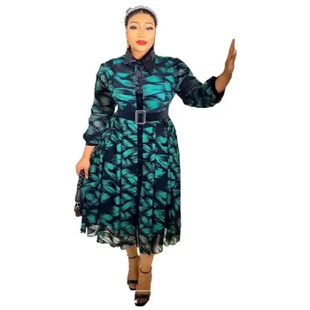 2023 Elegant African Dresses for Women New Autumn Africa Clothing Plus Size Wedding Party Long Dress Dashiki Ankara Outfits Robe 1