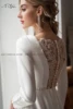ADLN Jewel Long Sleeves Short Bridal Dresses A-line Bride Dress Sexy Back Tea Length Little White Gown Wedding Reception Wear 3