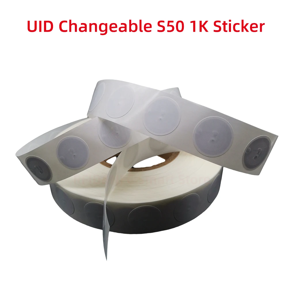 5/10/20pcs uid Smart Chip Nfc Rfid 13.56mhz For S50 Card Clone Crack Changeable 25mm Uid Tag Token Copy 1k Rewritable Stickers 3