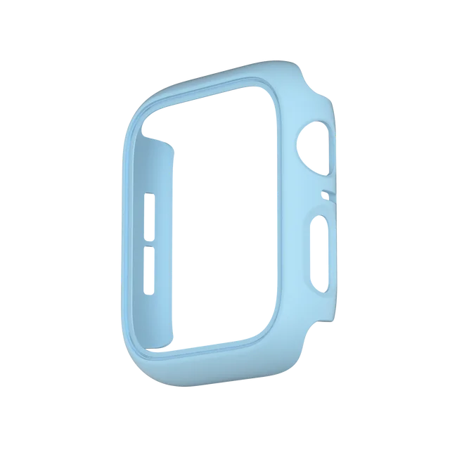 Cover for Apple Watch Case 45mm 41mm 44mm 40mm 42mm 38mm Accessories PC Protector bumper iWatch for Iwatch Series 7 SE 6 5 4 3 2 Sky Blue