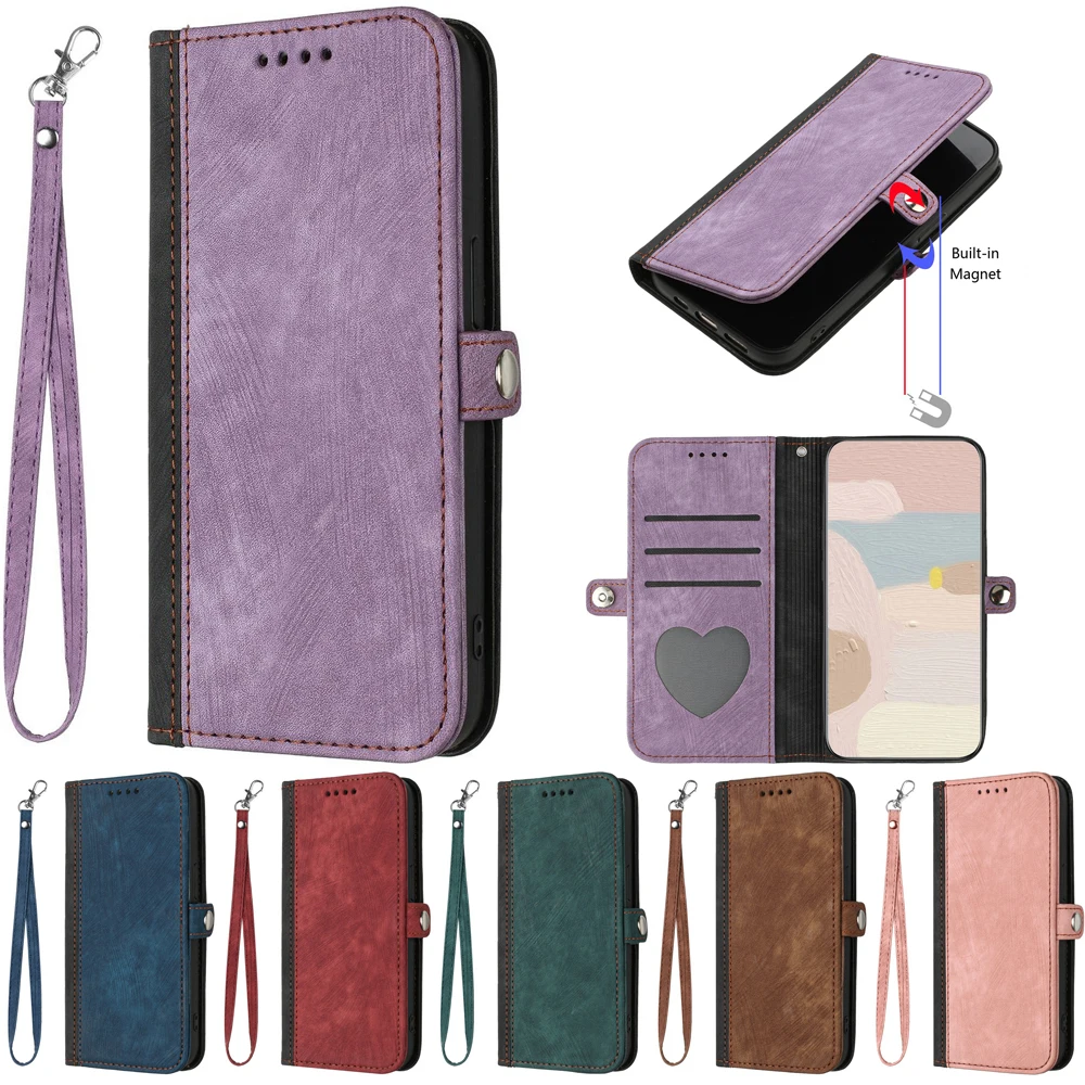 Per Oppo A57 2022 Custodia Per Oppo A57 2022 4G 5G A77 5G Realme V23 Custodia Coque Flip Wallet Custodie Per Cellulari Cover Sunjolly