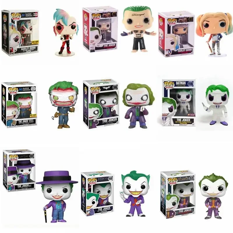 Funko POP Suicide Squad Harley Quinn Joker n.° 273 Figura de acción de vinilo Modelo coleccionable Juguetes para niños Regalo de cumpleaños
