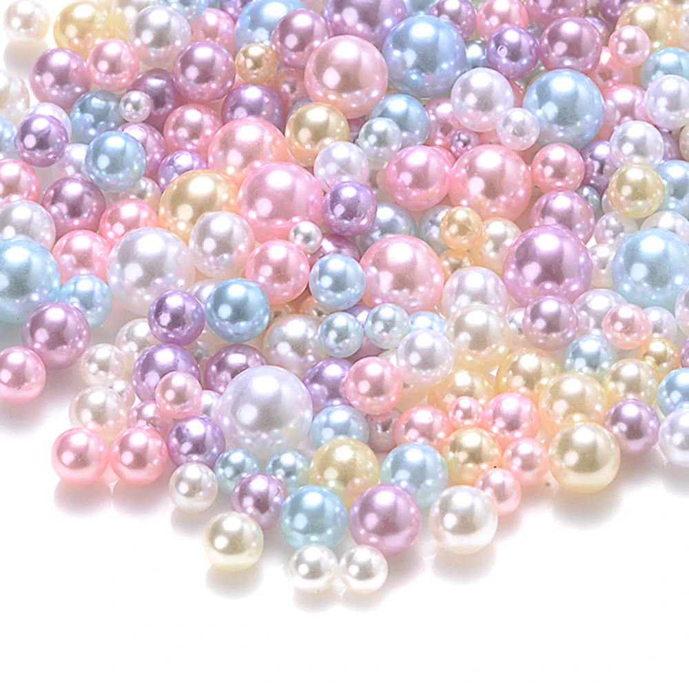360 Stück 1,5–5 mm große, nicht poröse Acrylperlen in verschiedenen Farben, runde künstliche Perlen, perfekt für die Erstellung Ihres eigenen DIY-Schmucks. – Detail 4